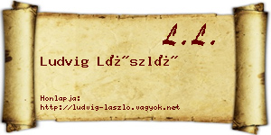 Ludvig László névjegykártya